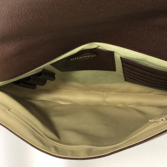 Auth Chanel - Dark Brown Caviar Skin #100126C98B - Picture 6 of 12